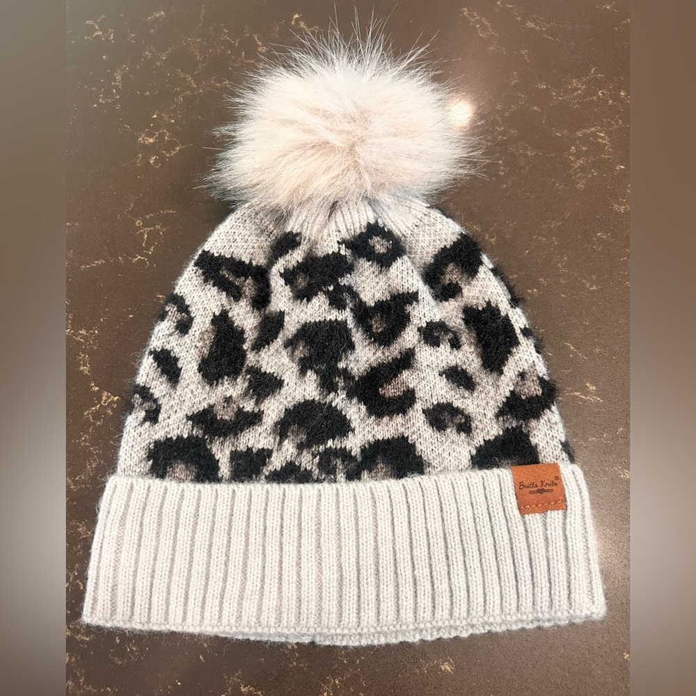 Britt’s Knits Snow Leopard Beanie